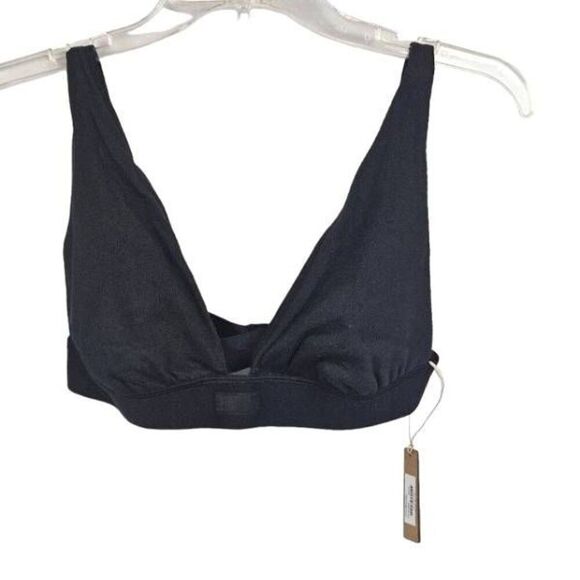 SKIMS COTTON RIBBED TRIANGLE BRA NWT - Picture 1 of 10